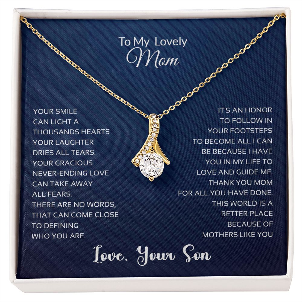 To My Lovely Mom | Thank You - Alluring Beauty necklace