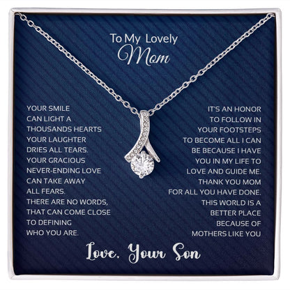 To My Lovely Mom | Thank You - Alluring Beauty necklace