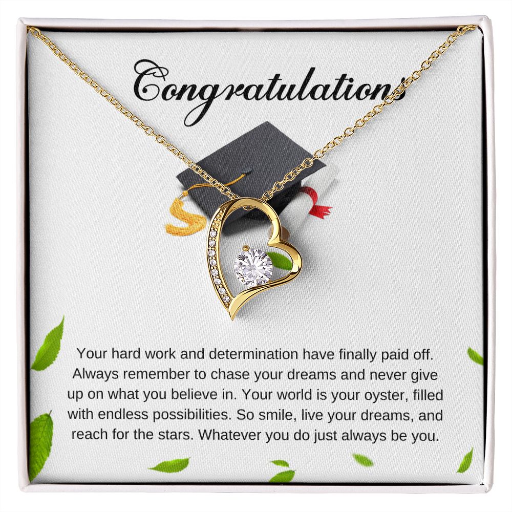 For Graduation | Congratulations - Forever Love Necklace