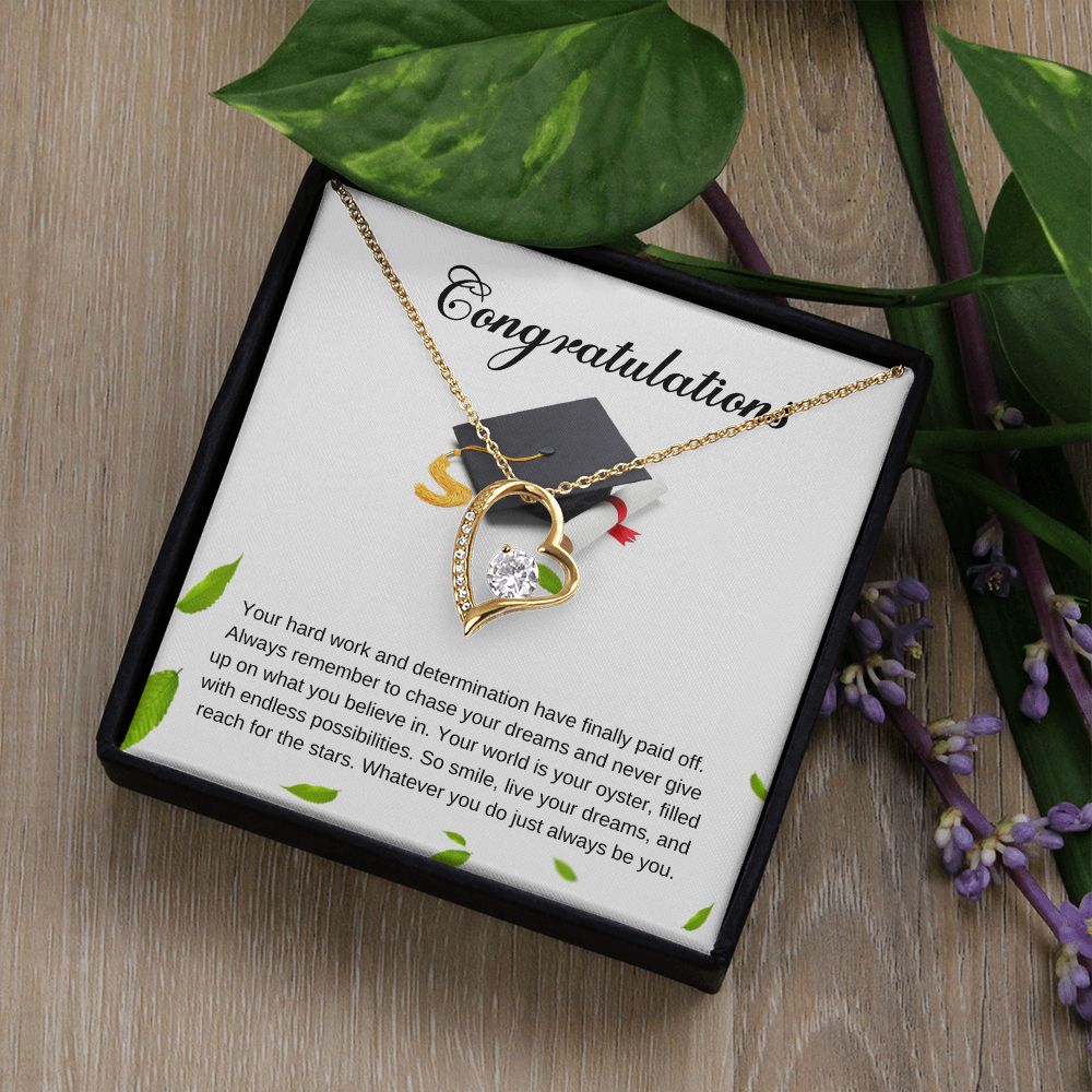 For Graduation | Congratulations - Forever Love Necklace